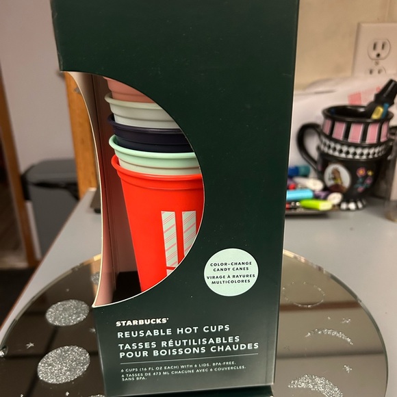 Multi Starbucks Candy Cane Colour Chamging Hot Cups - Picture 3 of 7